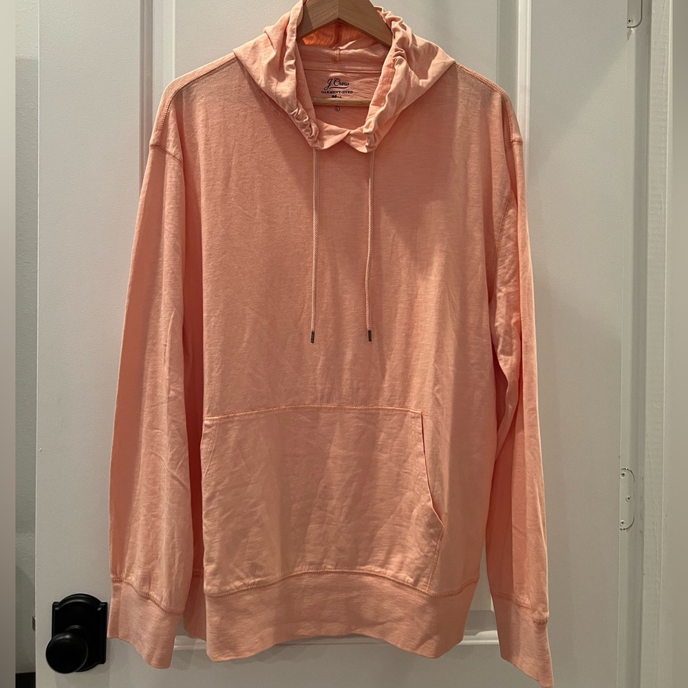 J. Crew - Men’s Hooded Light Sweatshirt - Peach